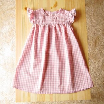 チェックのワンピース