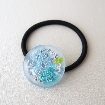 ガラスのヘアゴム まる