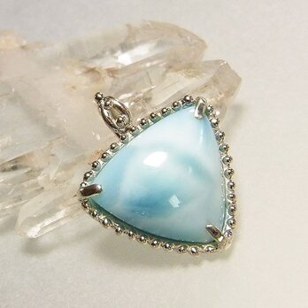 ラリマーのペンダント（トリリアント）