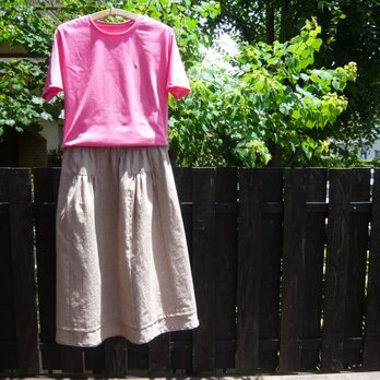 遠州綿紬のギャザースカートの画像