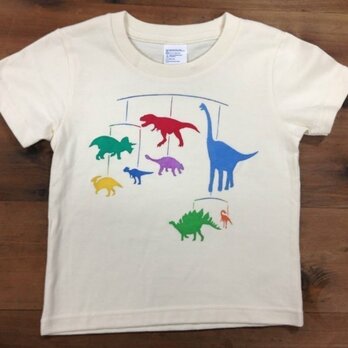 恐竜モビール柄　KidsTシャツの画像
