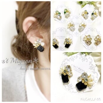 square bijou *ear accessory*の画像