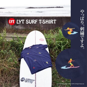 SURF 5 刺繍 V Tシャツの画像
