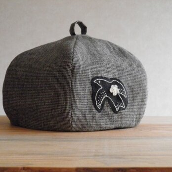 鳥さんワッペン　６枚はぎベレー　2