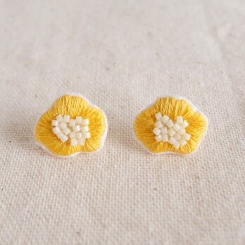 ＜受注制作＞flower pierce / yellow