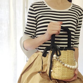 浴衣にあわせるかごバック（コットンパール）