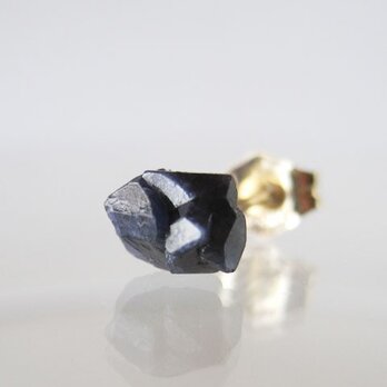 SALE ブルースピネルのミニ原石ピアス/pakistan14KGF