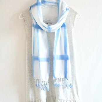 爽やかカラー♪板締め絞りの日本製コットンストール