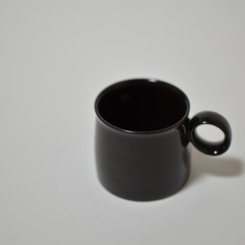 コーヒーカップ　黒の画像