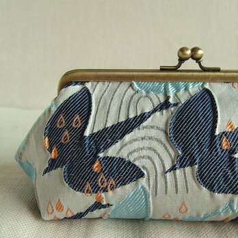 鳥さんポーチ　ブルーL