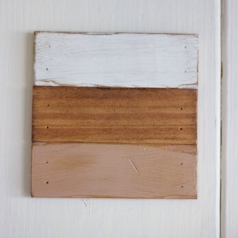 木製コースター No.027(ホワイト ナチュラル マーブル)の画像