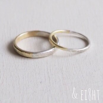 【再販】 Bi-colored Ring　- 3mm幅 -