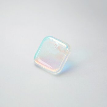 waterdrop pierce (square blue)の画像