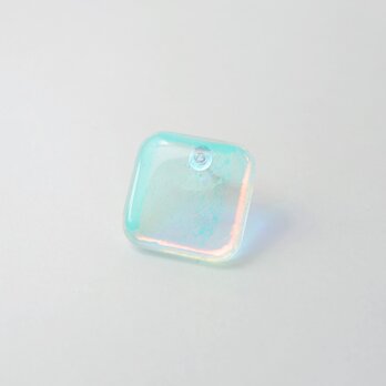 waterdrop pierce (square blue)の画像