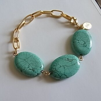 Turquoise Stone design Braceletsの画像