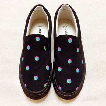 CUBEスリッポン LACICO(ラシコ) 手描きスニーカー