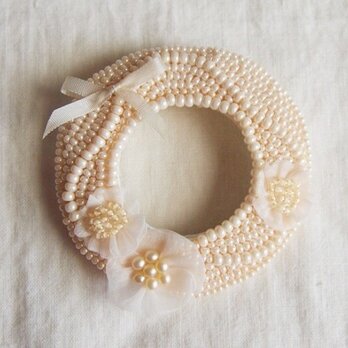 hananowa-whiteブローチ