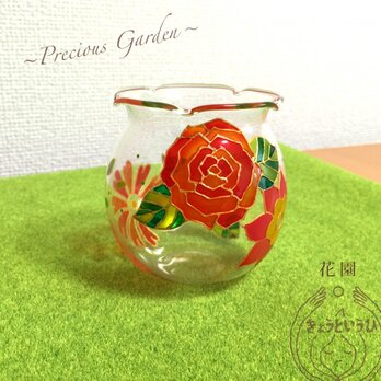 キャンドルホルダー　☆ 花園 ☆　金魚鉢形の画像
