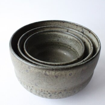 入れ子ボウル　ブルーグレー