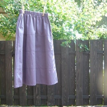 播州織の4段切り替えギャザースカートの画像