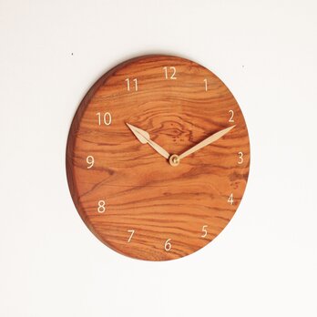 木製 掛け時計 丸型 桜材30