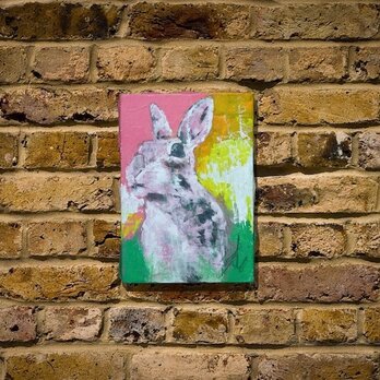 Rabbit / うさぎのスプレーアート作品の画像
