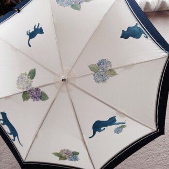 手描き日傘‘‘ねこ’’  「Yuko様専用」の画像