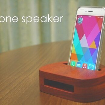 木製　iPhoneスピーカー　6対応　パドックの画像