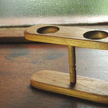 木製マヨネーズ＆ケチャップスタンド　チークの画像