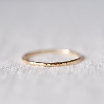 Hammered Stacking Ring Fineの画像
