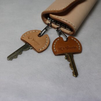 ヌメ革 キーカバー（丸型）2個セット