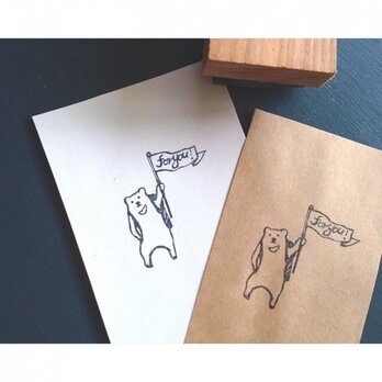 再販‼︎オーダー【名前入り】お山のクマさんstamp::