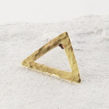 秘密の三角形◇真鍮鍛金ピンズの画像