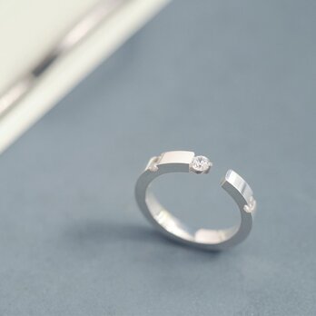 ミニマル リング 指輪 シルバー925の画像