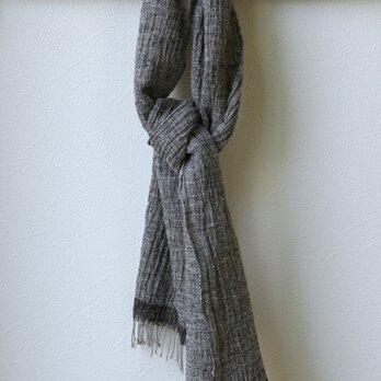 ホームスパン・コットンウール強撚マフラー