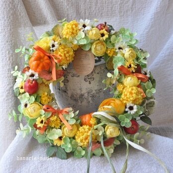【sold】yellow　fantasy　wreath
