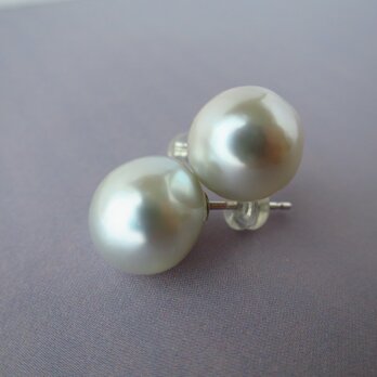 K14WG  　南洋バロックパール　ピアス