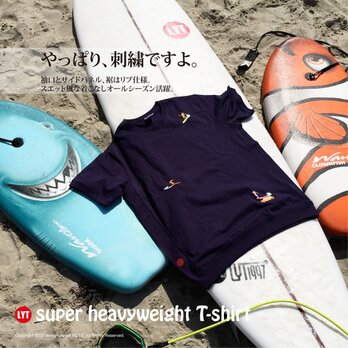 SURF 3 刺繍 ヘビーウェイト Tシャツの画像
