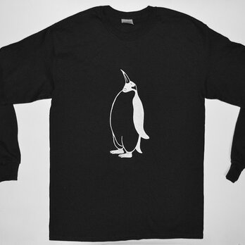 ペンギン長袖Ｔシャツ、送料無料、オリジナルデザインの画像