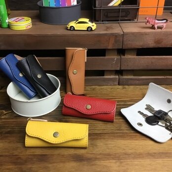牛革のキーケース♯全6色【郵便送料無料サービス】