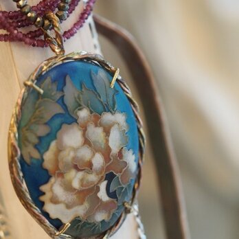 ガラス七宝ネックレス