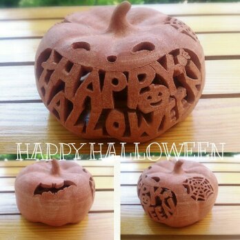 Φ約13cm「HAPPY HALLOWEEN」ハロウィンランタンの画像