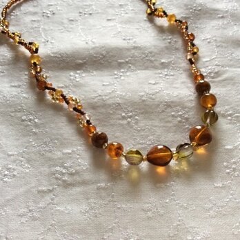 樹脂ビーズネックレス