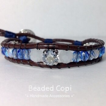 Bijou bracelet -Snow blue-の画像