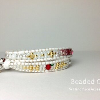 Wrap Bracelet -Snow white-の画像