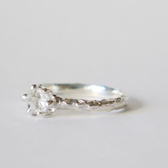 再販★Herkimer diamond ring（sv)ハーキマーの画像