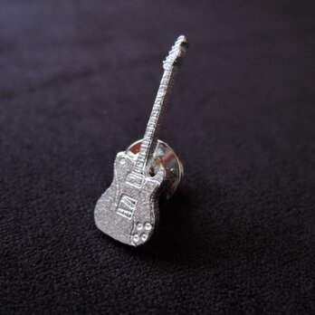 ギターのピンブローチ（テレキャスターカスタム）の画像