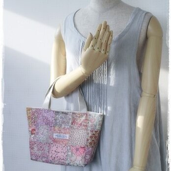 **リバティ*ビニコ*パッチdeトートバッグ*