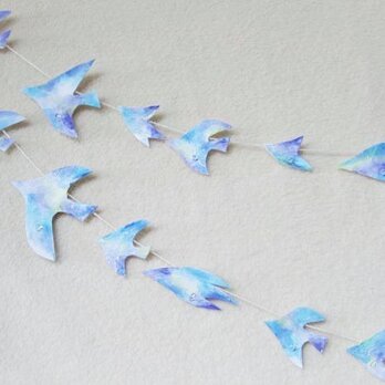 水晶と鳥のガーランド２