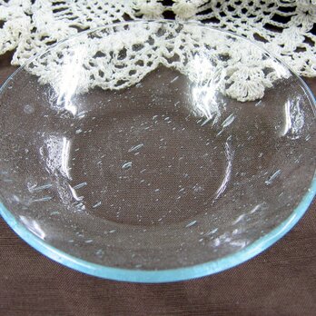 泡流れガラス皿　ＳＣ２４の画像